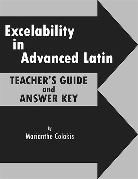 Excelability In Advanced Latin Answers