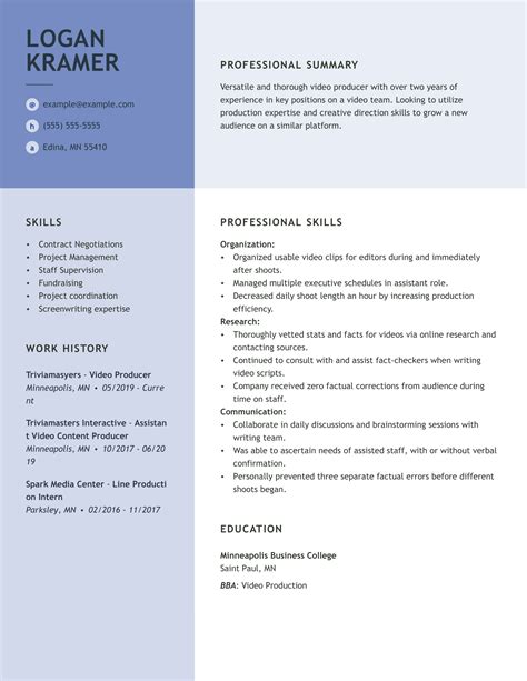 Excellent Film Resume Examples and Tips MyPerfectResume