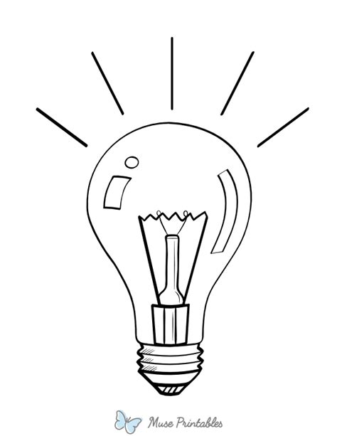 Excellent Image of Light Bulb Coloring Page