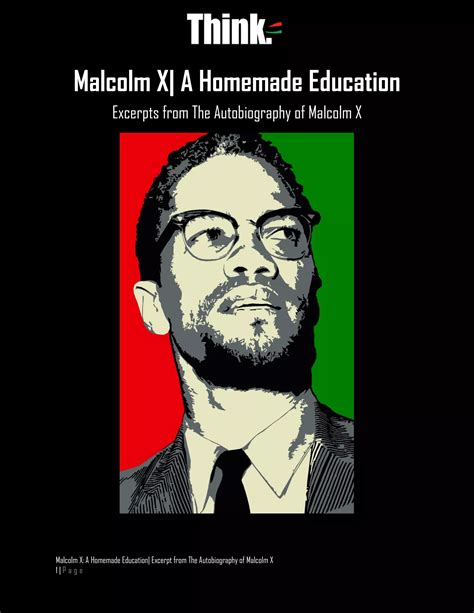 Excerpt from the autobiography of malcolm x