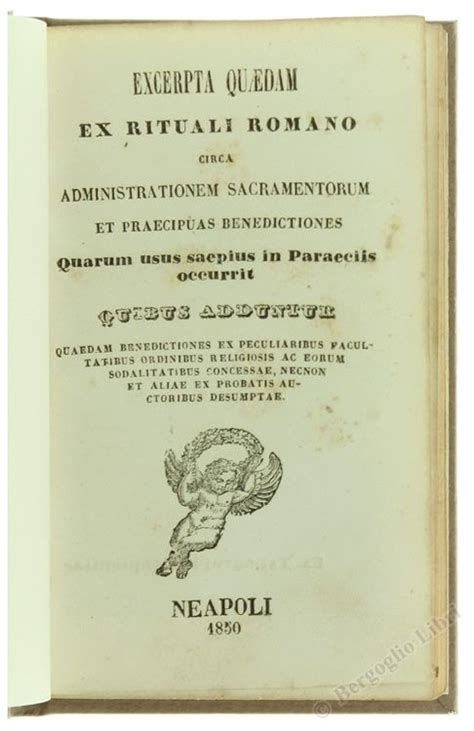 Excerpta ex rituali romano pro administratione sacramentorum. - Readers digest world antique spot globe encyclopedic handbook.
