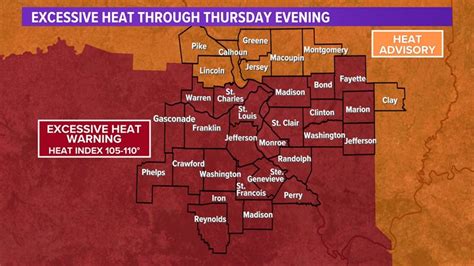 Excessive Heat Warning for St. Louis until Friday