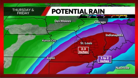 Excessive rain expected near St. Louis tonight and into Saturday