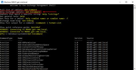 Exchange 2016 attributes list.  Use the Get-ExchangeServer cmdlet to view the properties of E...