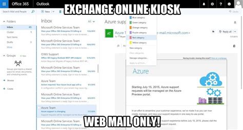 Exchange Online Kiosk after Basic Authentication is …