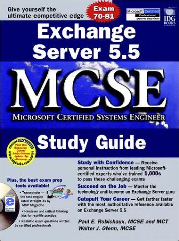 Exchange server 5 5 mcse study guide mcse certification. - Zumdahl chemistry 5th edition solutions guide free download.