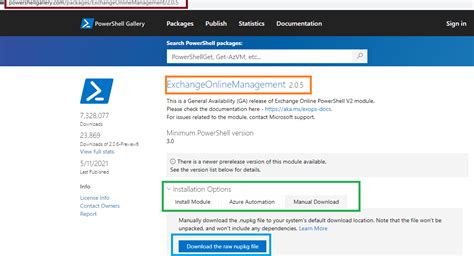 Exchangeonlinemanagement download.  Using the EXO V2 module with modern authe...