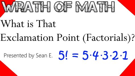 Exclamation In Math