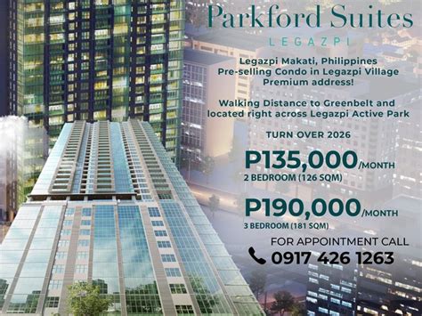 Exclusive Pre-selling 3BR Condo for Sale in Ayala Ave. The Estate Makati