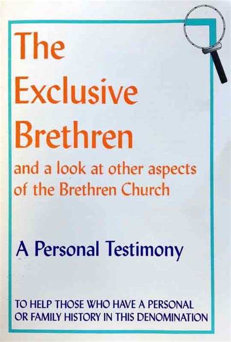 Exclusive brethren hymns.  Complete, fully searchable information abou...