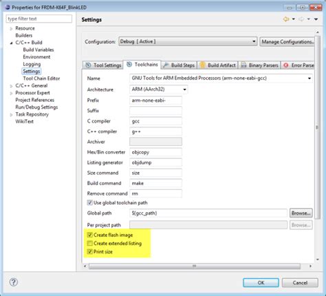 Executing Multiple Commands as PostBuild Steps in Eclipse MCU on Eclipse