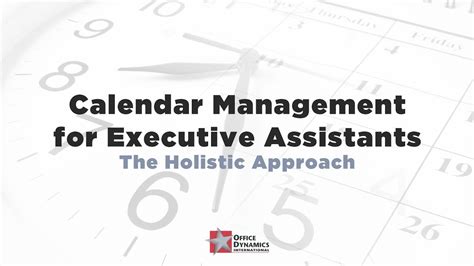 Executive Assistant Calendar Managemen