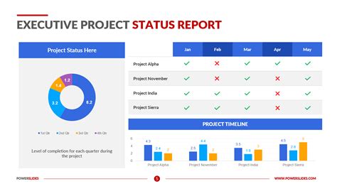 Executive Project Status Report With Key Issues Presentation Graphics