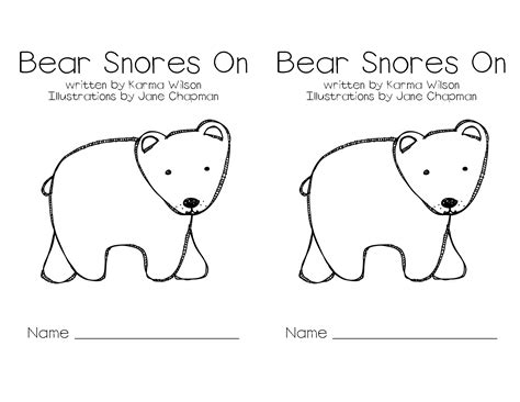 Exemplary Bear Snores On Printables Free Printable Colouring Pages For