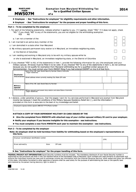 Exemption From Withholding. If an employee qualifies, he or she can also use Form W-4 to tell you not to deduct any federal income tax from his or her wages. To qualify for this exempt status, the employee must have had no tax liability for the previous year and must expect to have no tax liability for the current year. A Form W-4 claiming .... 