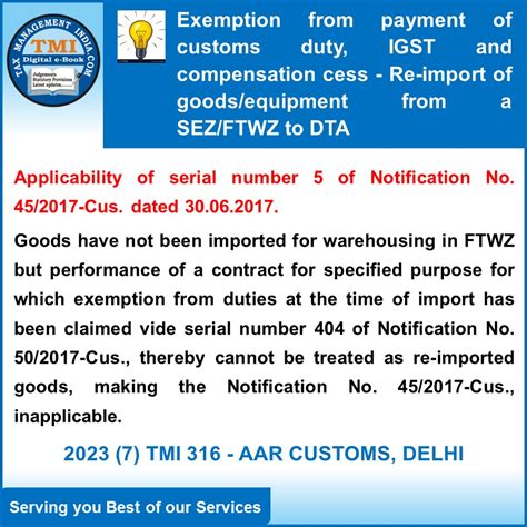 Exemption of IGST & Compensation Cess on imported goods or …