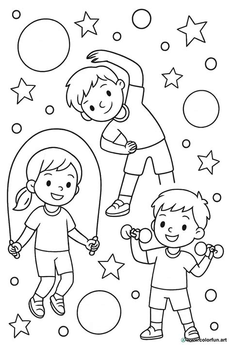 Exercise Coloring Sheets