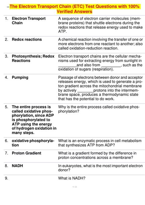 Exercise Etc Test Answers