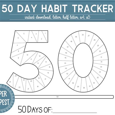 Exercise Goal Tracker Coloring Sheet