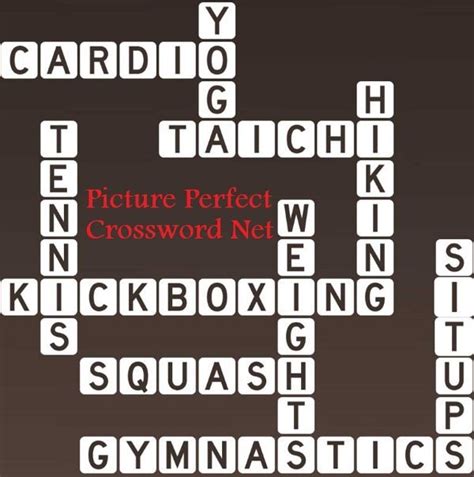 Exercise Picture Perfect Crossword