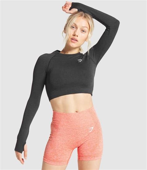 Exercise clothing brands. 2 Pack Long Sleeve Crop Top with Built in Bra. $29.99. $78.00. Full Zip Runner Jacket. $39.99. Squat Proof Interlink High Waist 7/8 Ankle Legging with Back Curved Yoke. $29.99. $78.00. 2 Pack Long Sleeve Mock Neck Crop Tops. 