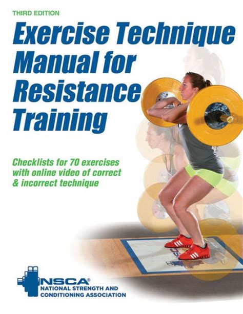 Read Online Exercise Technique Manual For Resistance Training 3Rd Edition With Online Video By National Strength  Conditioning Association