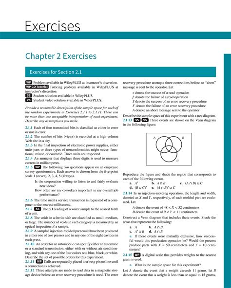 Exercises For Section 2 2