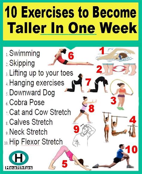 Exercises to grow taller in a week