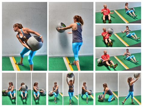 Medicine ball exercises for beginners to fire up your core. 1. Medicine ball plank. Do your best to stay still—and not wobbly!—during the medicine ball plank. How to do it: Get …. 