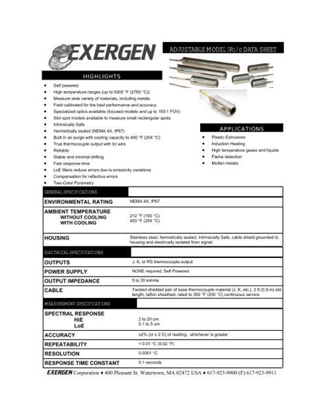 Exergen Corporation: New Data Confirms No-Touch …