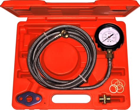 The Registered Trademarks and Tradenames that appear throughout this catalog are used with permission of the registered owners and are the sole properly of the Registered Owners. 2.5” Multi-colored gauge with protective boot. Dual bands test at idle and 2,500 RPM (-7 to 15 PSI).. 