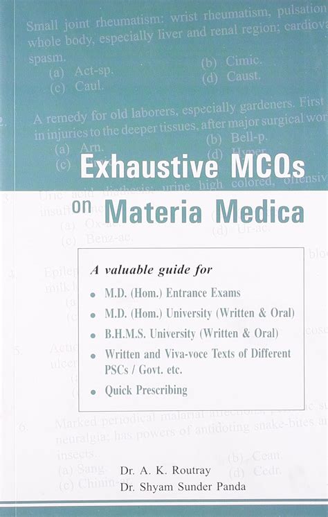 Exhaustive mcqs on materia medica a valuable guide for m. - The insider s guide to writing for screen and television.