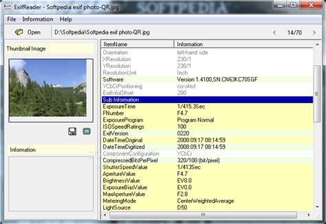 ExifToolGUI is a simple and secure tool for viewing and editing metadata inside image files. It supports Exif, Iptc, Xmp and other tags, and allows batch processing, UTF-8 encoding and GoogleMap integration..