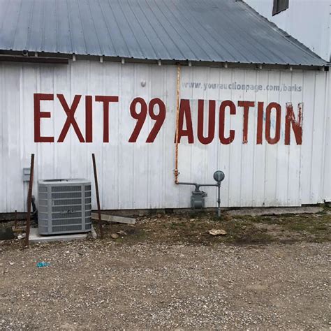 Exit 99 auction. EXIT 99 AUCTION (Contact) EXIT 99 AUCTION: Phone: 5735794546. Email: auntnanny58@gmail.com. Save This Photo. Sep 04 10:00AM 5417 East Old Cape Road, Jackson, MO ... 