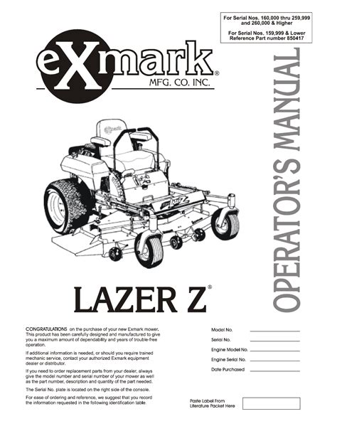 Exmark 60 lazer mower operators manual. - The handbook of set design by colin winslow.