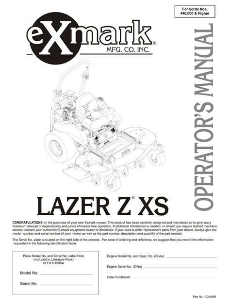 Exmark lazer z xs operators manual. - Der kampf um die seele vom standpunkt der wissenschaft; sendschreiben an dr ....