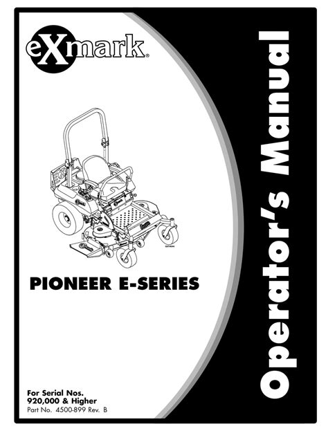 Exmark pioneer e series owners manual. - Opel corsa utility repair manual free download 2002.