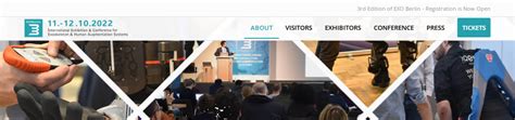 Exo Berlin International Exhibition And Conference For Exoskeleton And Human Augmentation Systems