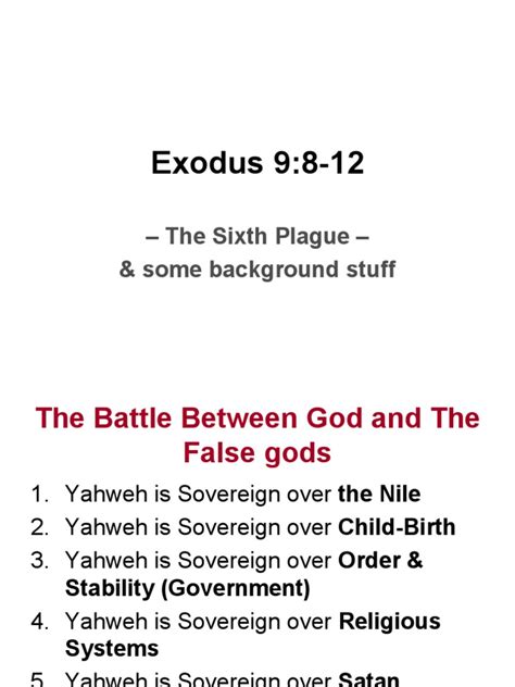 Exodus 9:8-12 meaning TheBibleSays.com