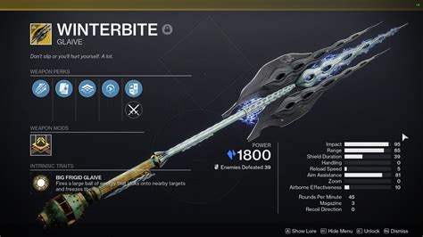 Make it drop blinding grenades like the fallen mines Reply John-1993W • Additional comment actions. Let me get the other Exotic glaive patterns first! Reply More posts you may like. r .... 