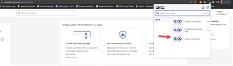 Exp okta dashboard.  Find the "Add Okta Browser Plugin" entry an...