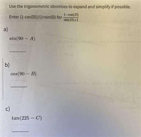 Expand the Trigonometric Expression tan(x/2) Mathway.