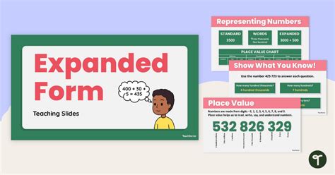Expanded Form Teaching Slides Teach Starter