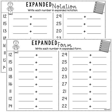 Expanded Form Worksheets Numeric Form To Expanded Notation With