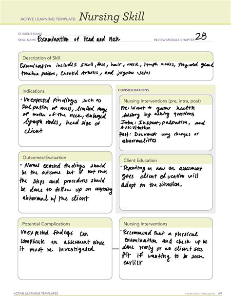 Expected Eye Assessment Findings Ati Template