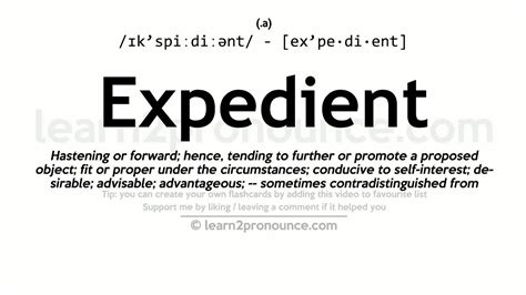 Expedient Definition Law Insider