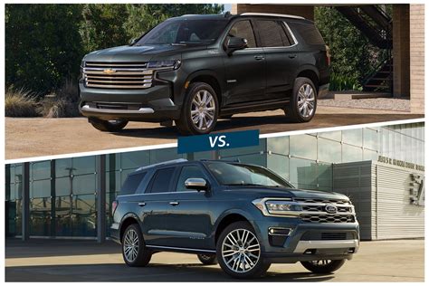 Expedition vs tahoe. Mar 4, 2019 ... The Expedition is more expensive than the Tahoe by a fairly considerable amount. The Tahoe has a starting MSRP of $48,000 while the Expedition ... 