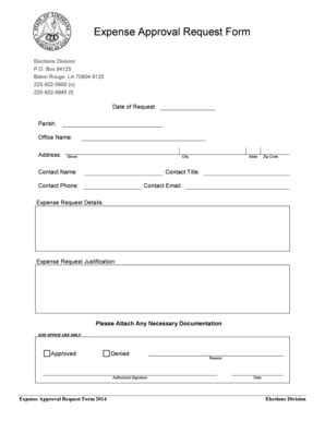 Expense Request Form Fill Out And Sign Printable Pdf Template Signnow