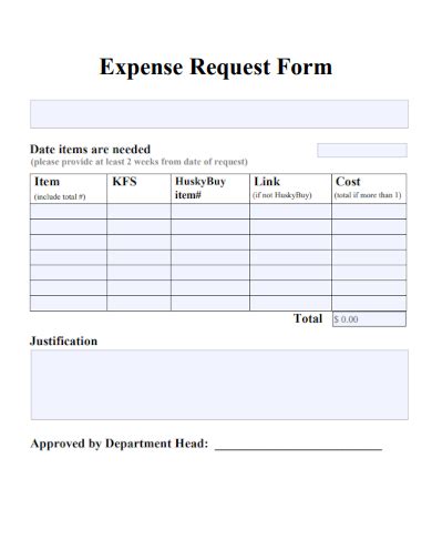 Expense Request Form Template Excel Templates Gambaran