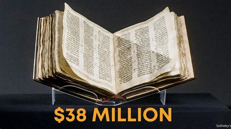 Expensive bible. If you’re curious, the most expensive Bible ever is a Gutenberg Bible (more on Gutenberg later) that sold for $5.39 million ($12.2 million) in 1987; the most expensive Talmud went for $9.3 million ($10.1 … 